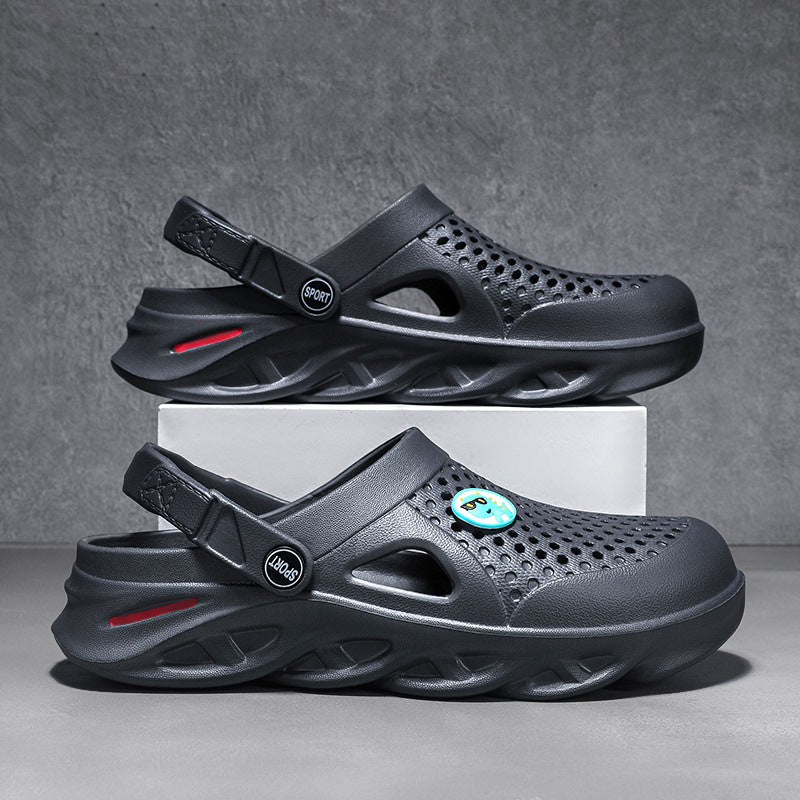 New Style Slip-on Feeling Blade Thick Sole Comfortable Indoor And Outdoor Non-slip Two-way Sandals