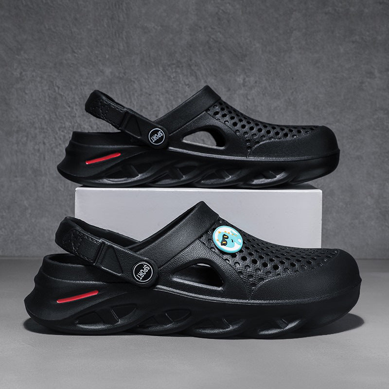New Style Slip-on Feeling Blade Thick Sole Comfortable Indoor And Outdoor Non-slip Two-way Sandals