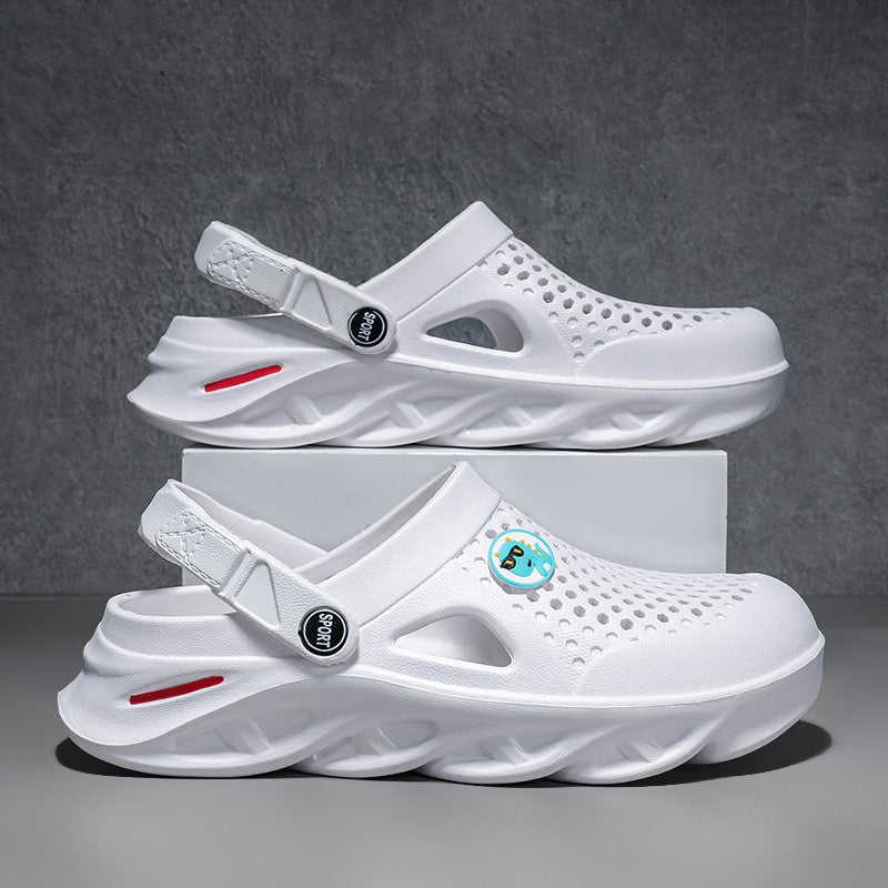 New Style Slip-on Feeling Blade Thick Sole Comfortable Indoor And Outdoor Non-slip Two-way Sandals