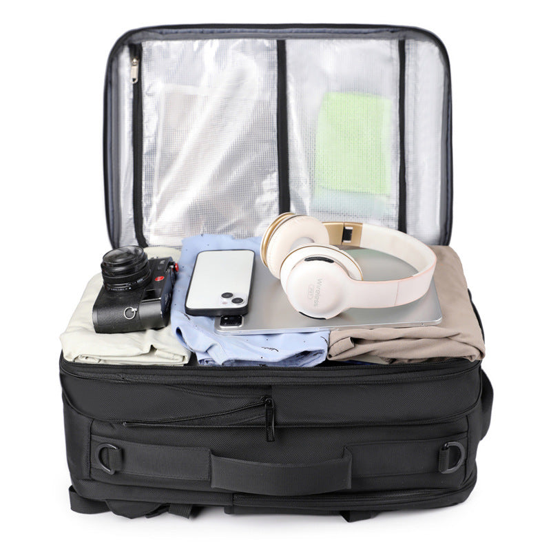 Business Backpack Vacuum Compressible Large Capacity Business Travel Backpack Simple Expansion Backpack