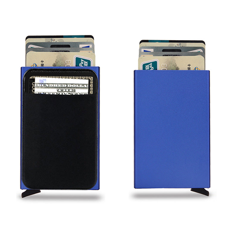 Rfid Card Holder Multi-card Position Metal Card Holder Aluminum Alloy Credit Card Box Automatically Pops Up Aluminum Box Card Holder Card Holder