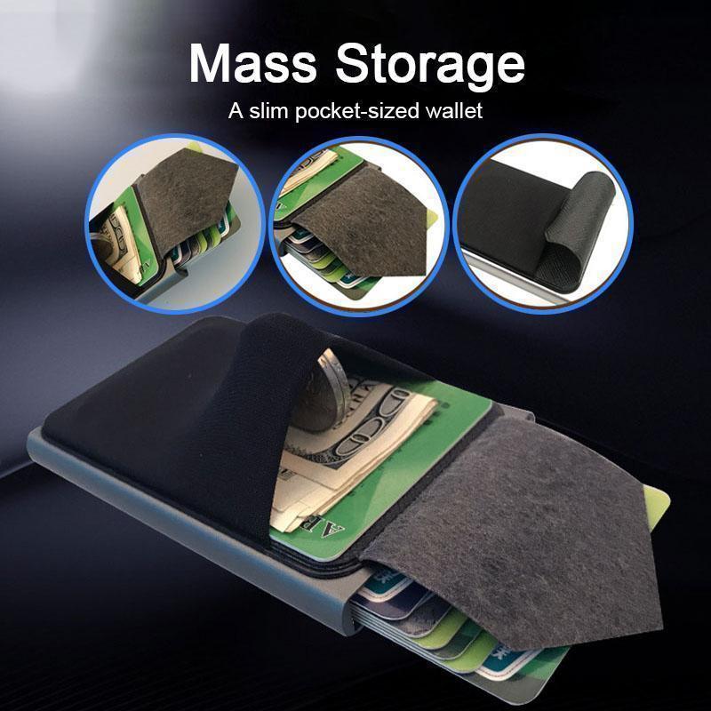 Rfid Card Holder Multi-card Position Metal Card Holder Aluminum Alloy Credit Card Box Automatically Pops Up Aluminum Box Card Holder Card Holder