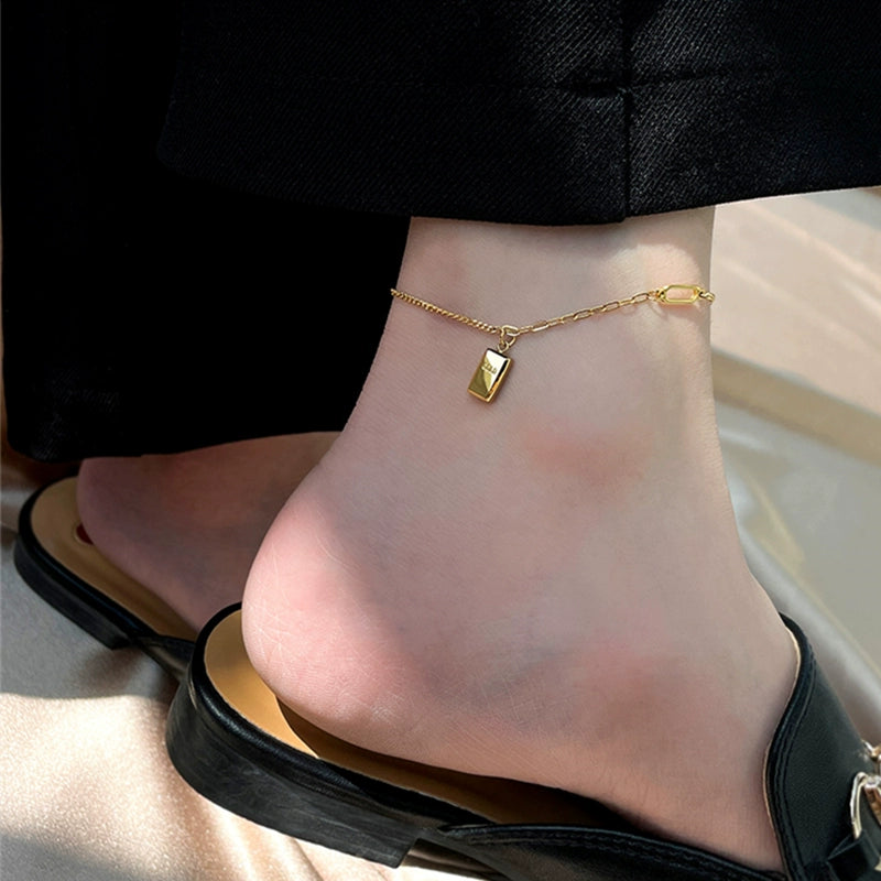 Titanium Steel Non-fading Bell Anklet 2024 New Trendy Niche Design 18K Gold Plated High-end Anklet Anklet For Women