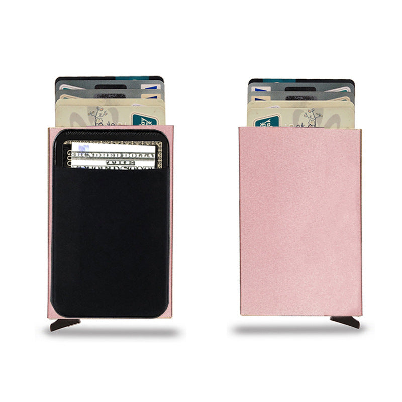 Rfid Card Holder Multi-card Position Metal Card Holder Aluminum Alloy Credit Card Box Automatically Pops Up Aluminum Box Card Holder Card Holder