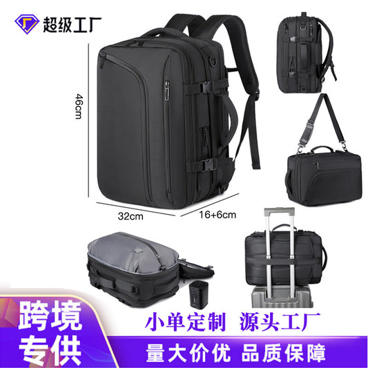 Business Backpack Vacuum Compressible Large Capacity Business Travel Backpack Simple Expansion Backpack