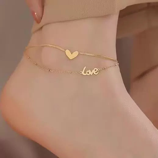 Titanium Steel Non-fading Bell Anklet 2024 New Trendy Niche Design 18K Gold Plated High-end Anklet Anklet For Women